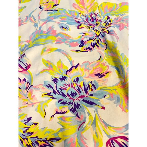 Abbey Glass Floral Print V-Neck Short Sleeve Dress With Pockets Small - Picture 5 of 5